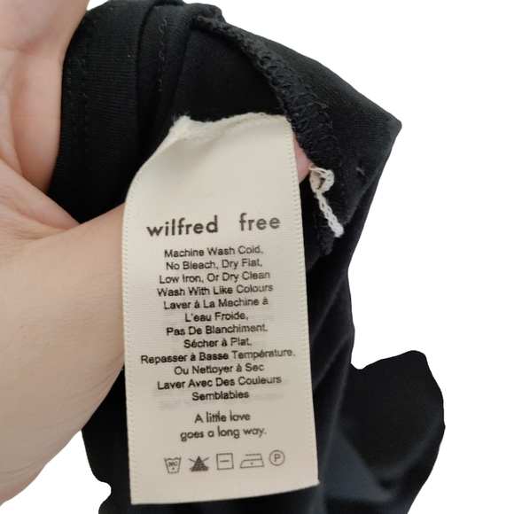 Wilfred Free Black Dress Tube Dress Bodycon Size Small Strapless Midi Dress - Picture 10 of 10